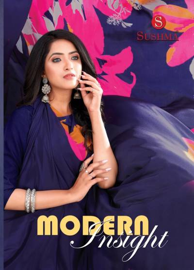 MODERN INSIGHT BY SUSHMA CRAPE SAREE WHOLESALER IN INDIA